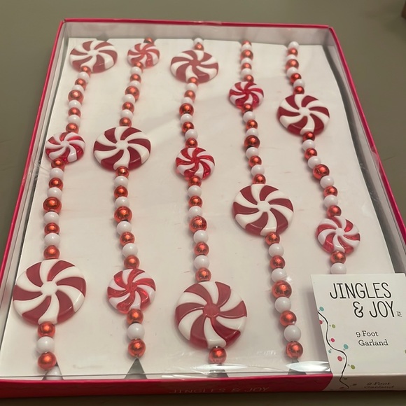 Jingles & Joy Holiday Jingles Joy Peppermint Candy Garland Poshmark